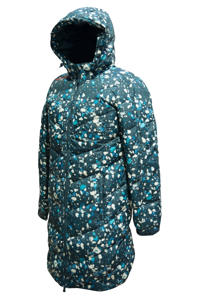 Куртка пуховая женская (синий/голубой)
