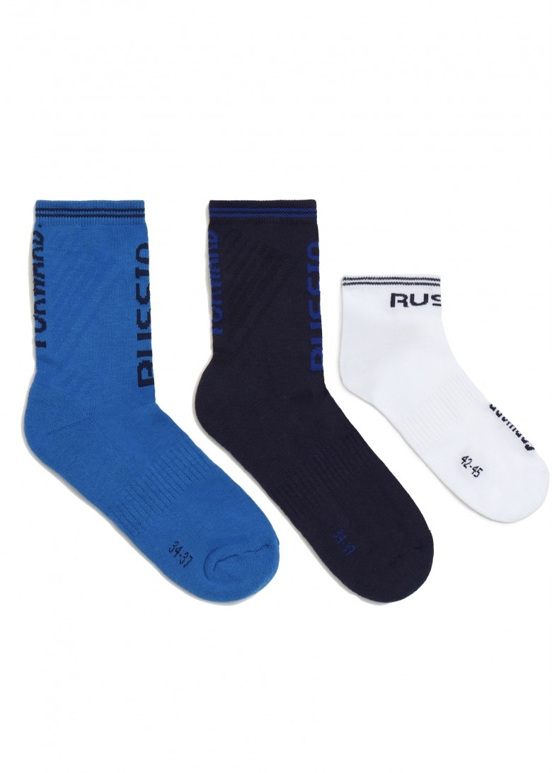 Комплект носков (синий/белый/голубой)