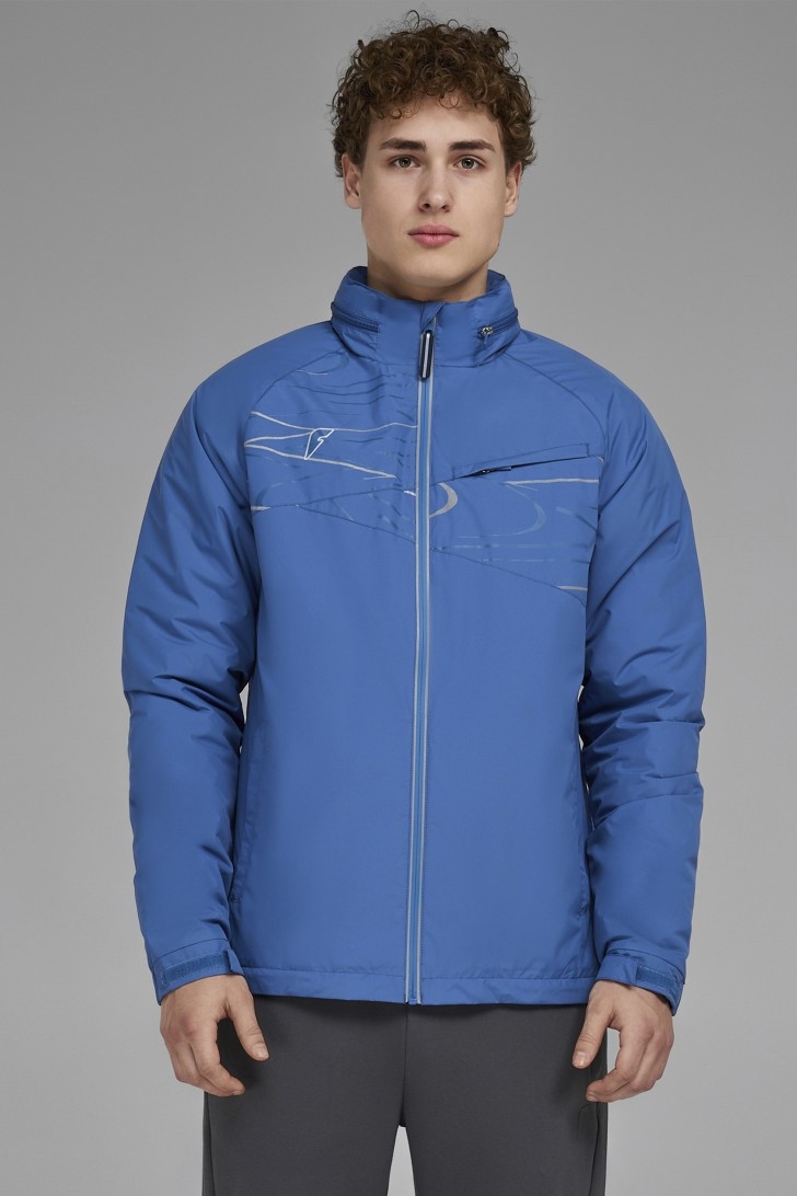 Куртка на флисовой подкладке мужская (голубой/голубой)